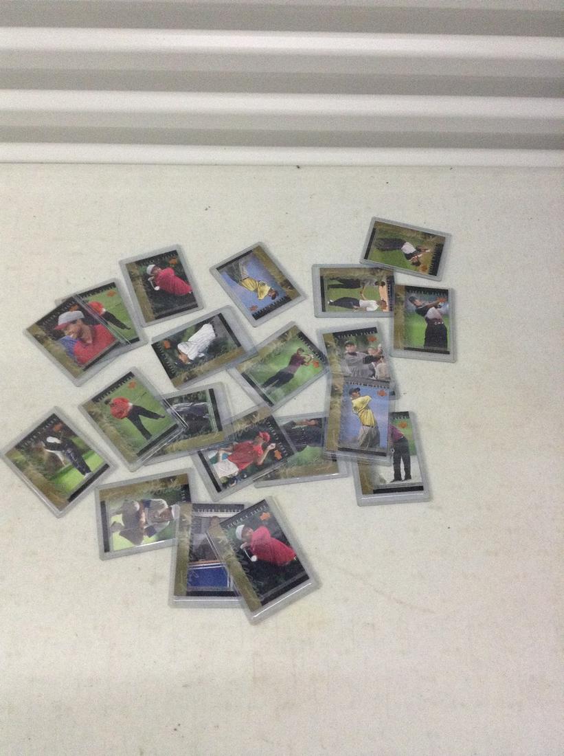 Lot of Tiger Woods Golf Cards (1 of 1)