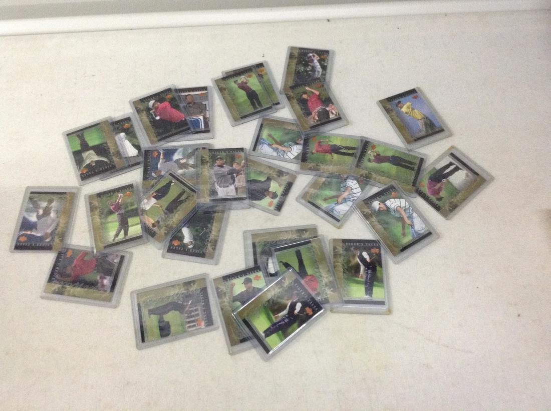 Lot of Tiger Woods Golf Cards (1 of 1)