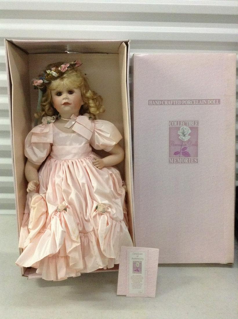 Handcrafted Porcelain Memories Doll with COA 24" tall (1 of 1)