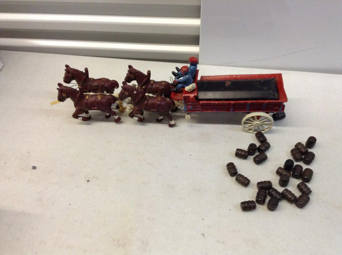 Cast Iron Horse and Carraige: Cast Iron Horse and Carraige