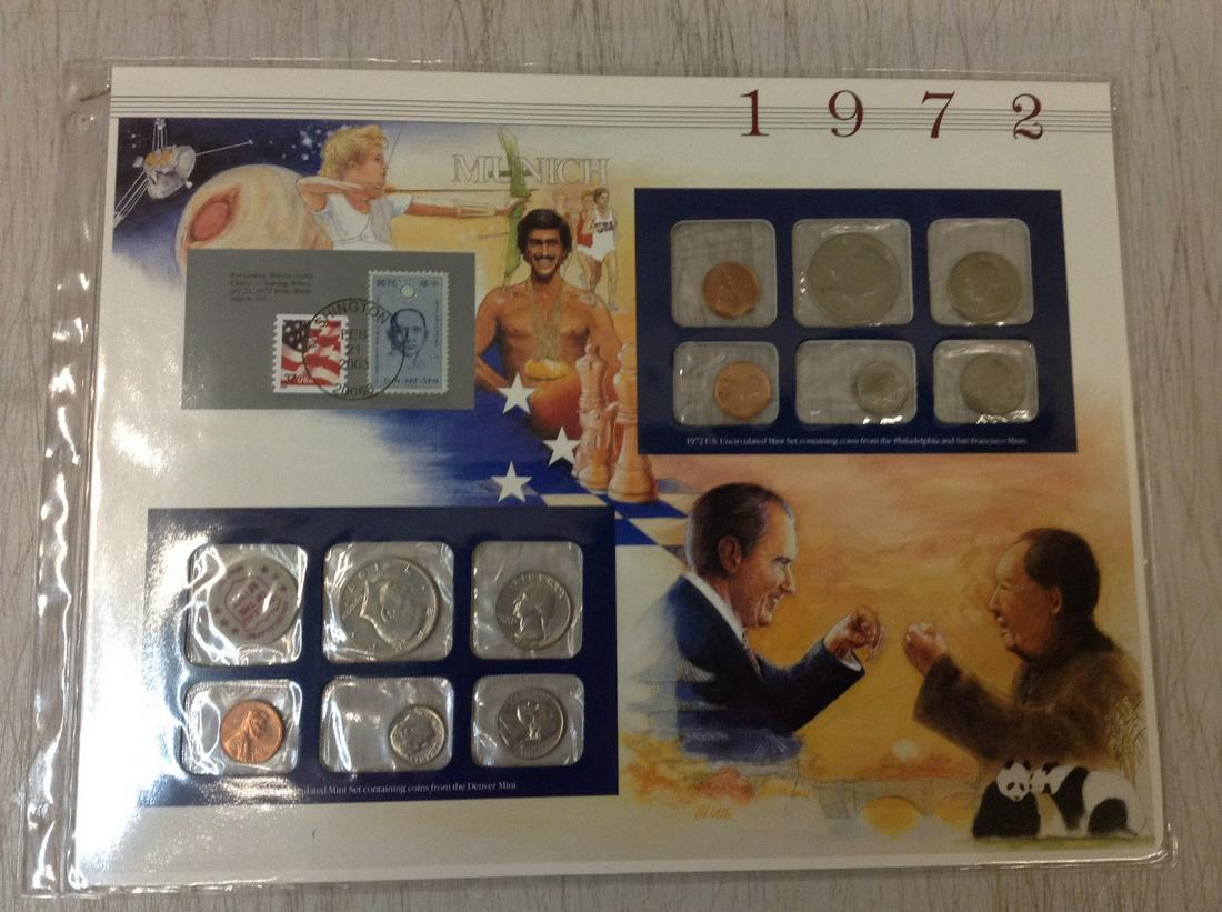 1972 President Nixon Vists China Proof Sets (1 of 1)