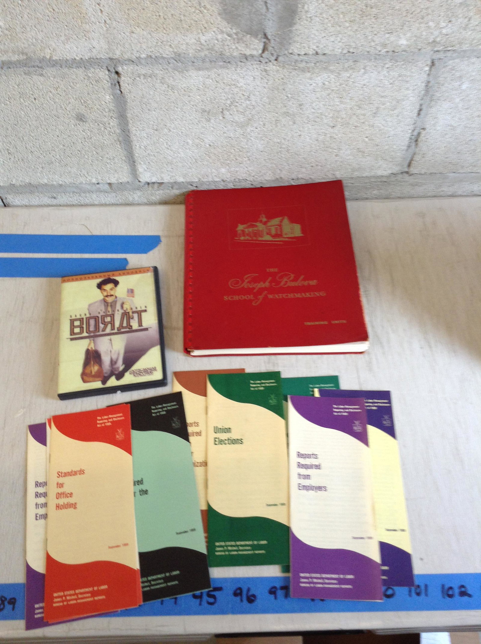 Vintage Bulova watchmaking book and other items: Vintage Bulova watchmaking book and other items