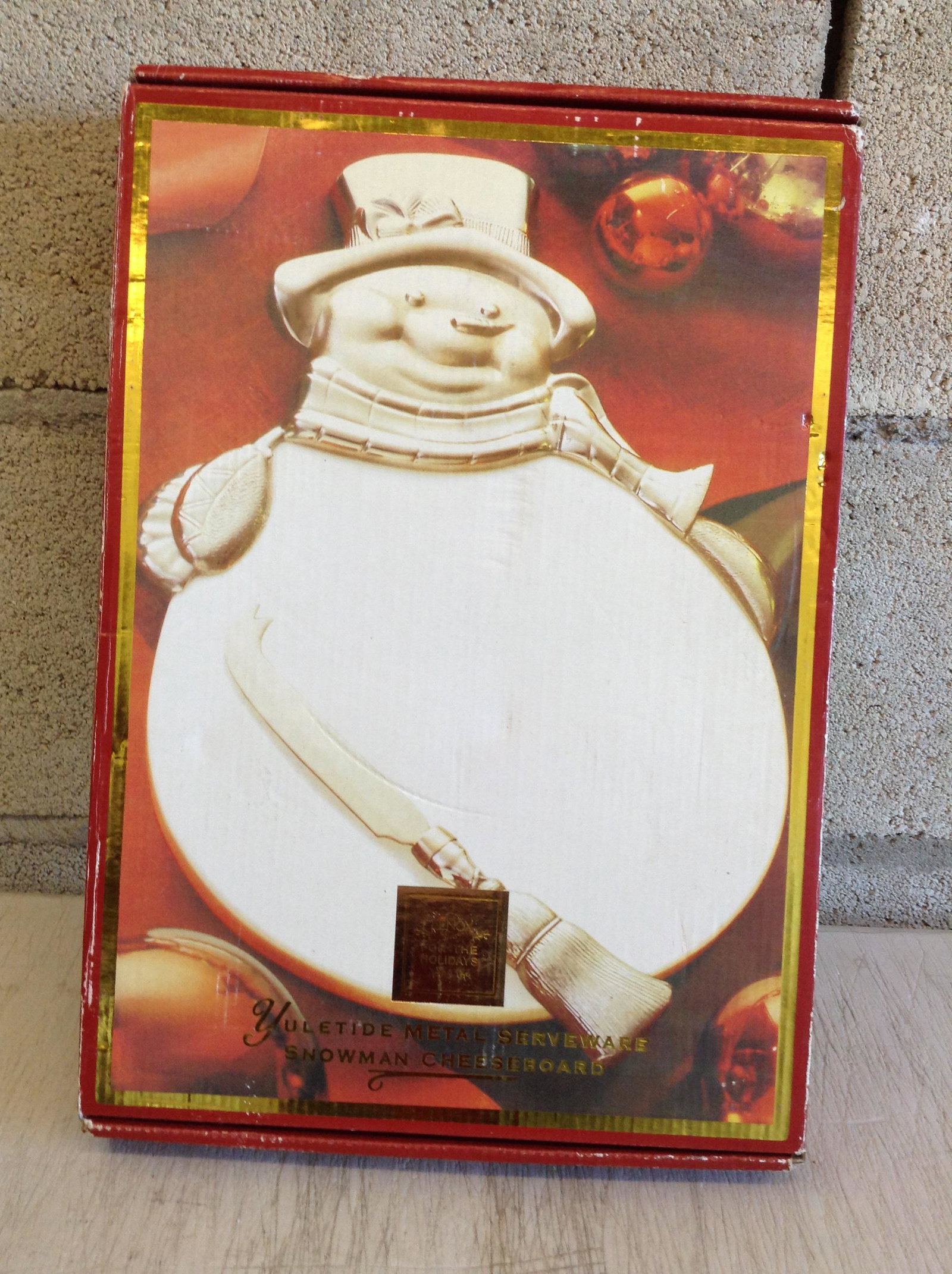 Lenox Snowman Cheese Board NIB: Lenox Snowman Cheese Board NIB