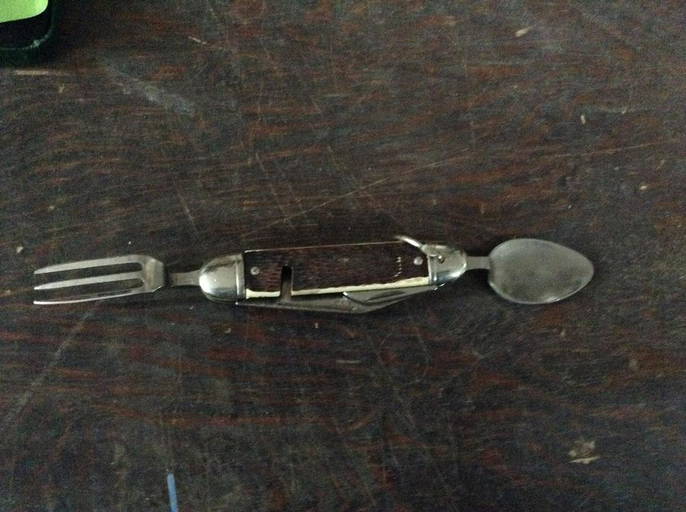 Pocket Knife With Fork And Spoon