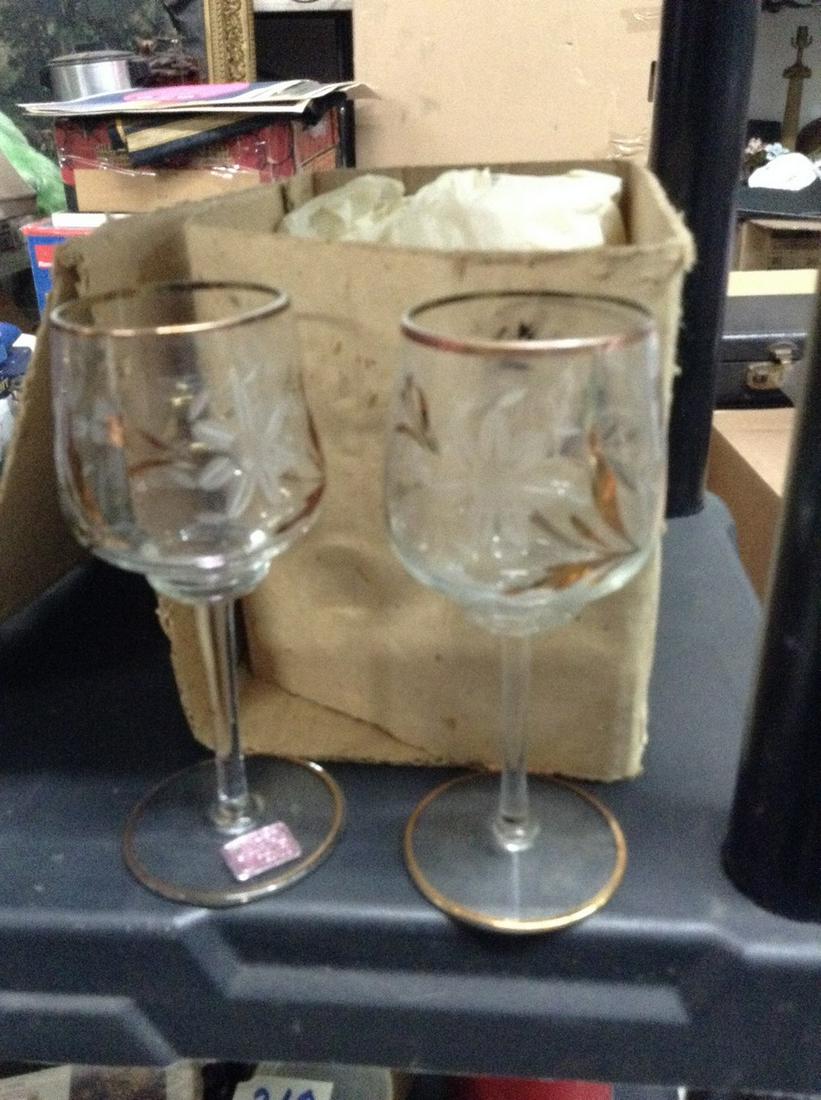 Set of Etched Glasses from Romania: Set of Etched Glasses from Romania