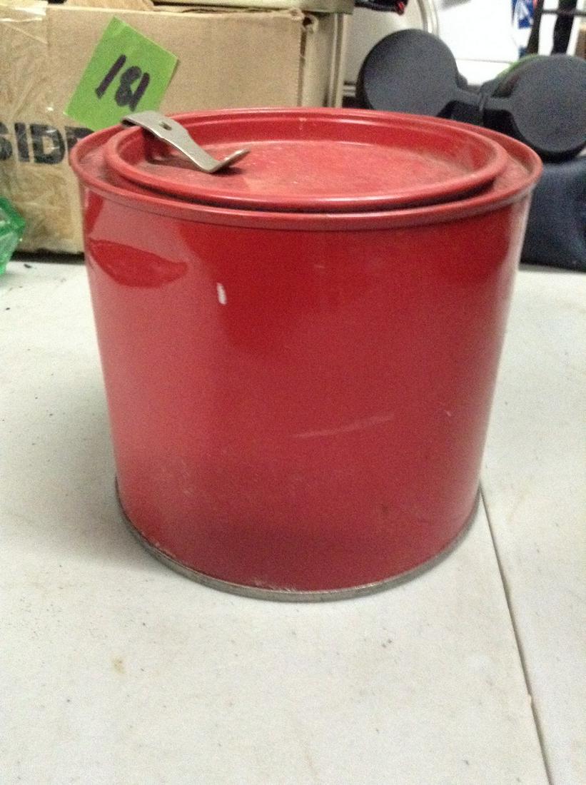 Vintage Tobacco Tin with Unused Tobacco: Vintage Tobacco Tin with Unused Tobacco