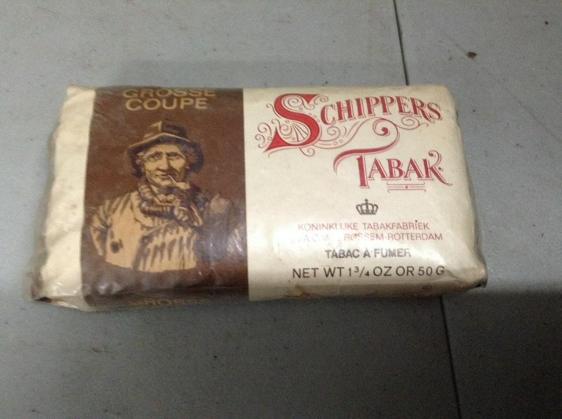 Vintage Tobacco Tin with Unused Tobacco: Vintage Tobacco Tin with Unused Tobacco