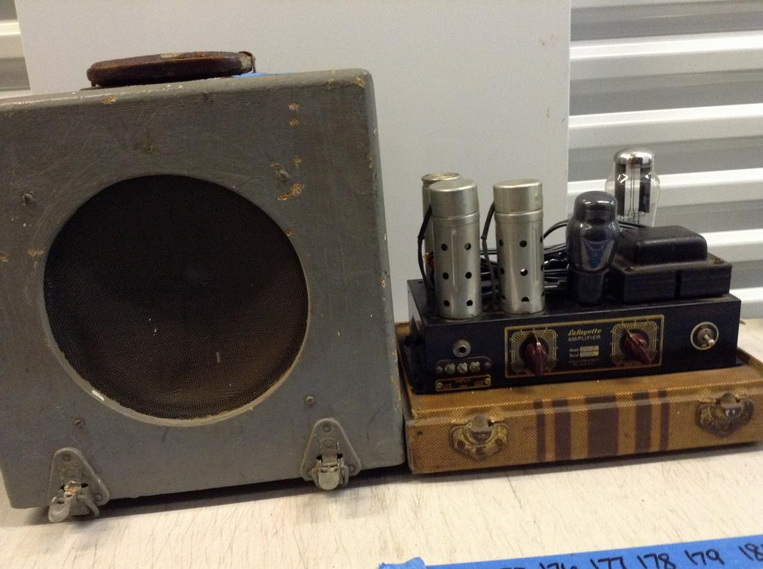 Lafayette Amplifier with Case: Lafayette Amplifier with Case