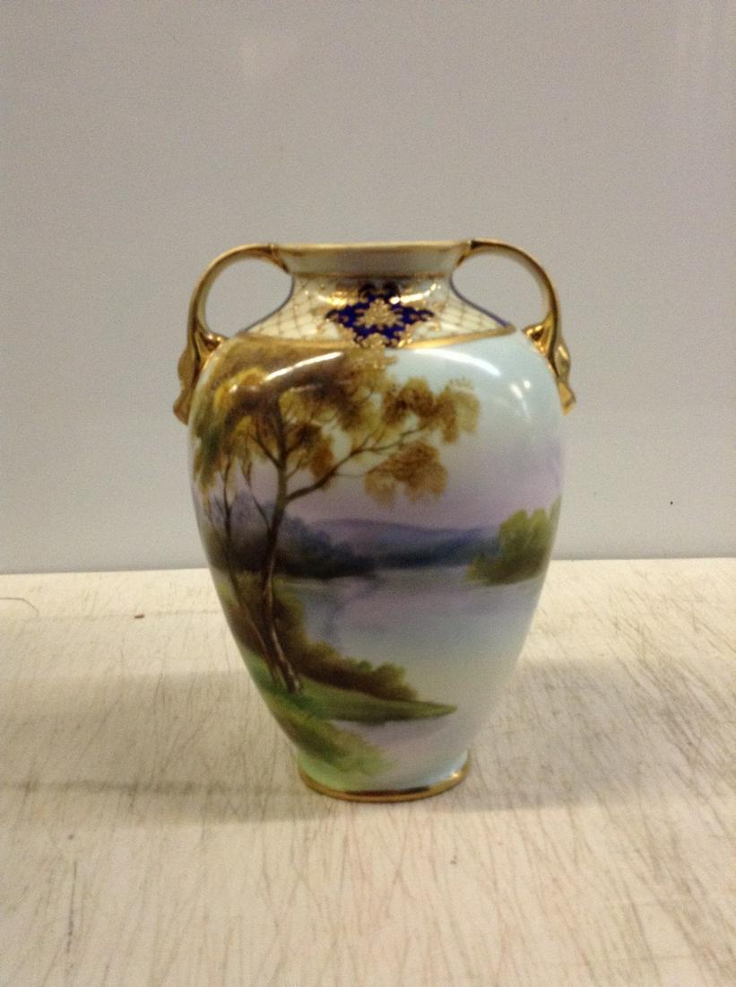 Noritake Hand-Painted Vase: 8 in.