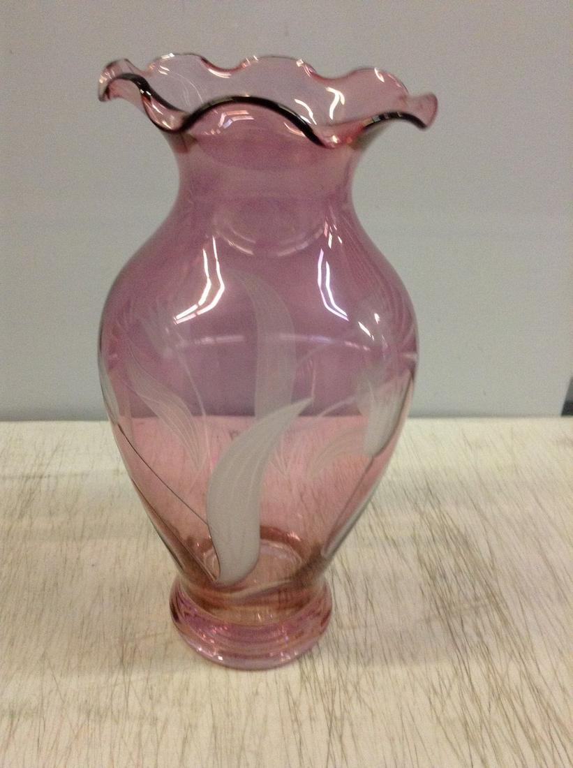 Lenox Etched Vase: 10 in.