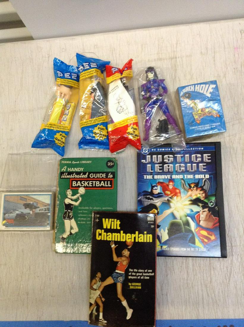 Justice League, Basketball Books, Pez Dispensers, and: Justice League, Basketball Books, Pez Dispensers, and more