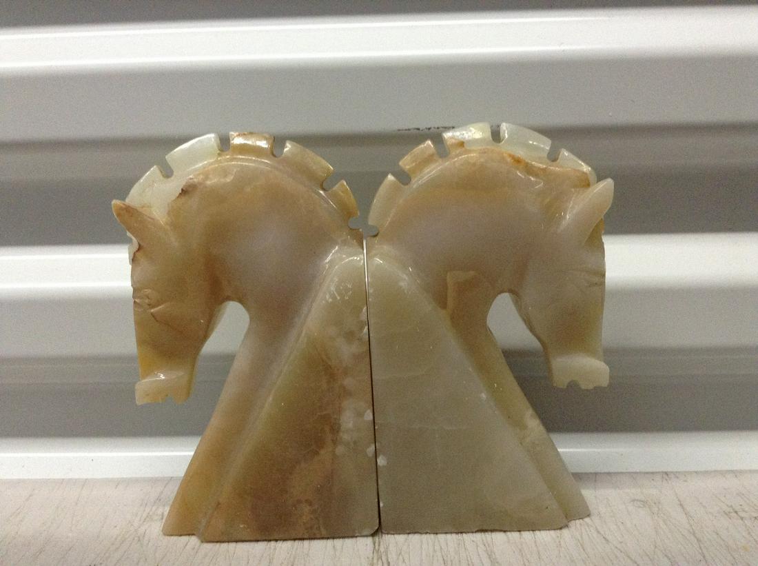 Horse Marble Bookends (1 of 1)