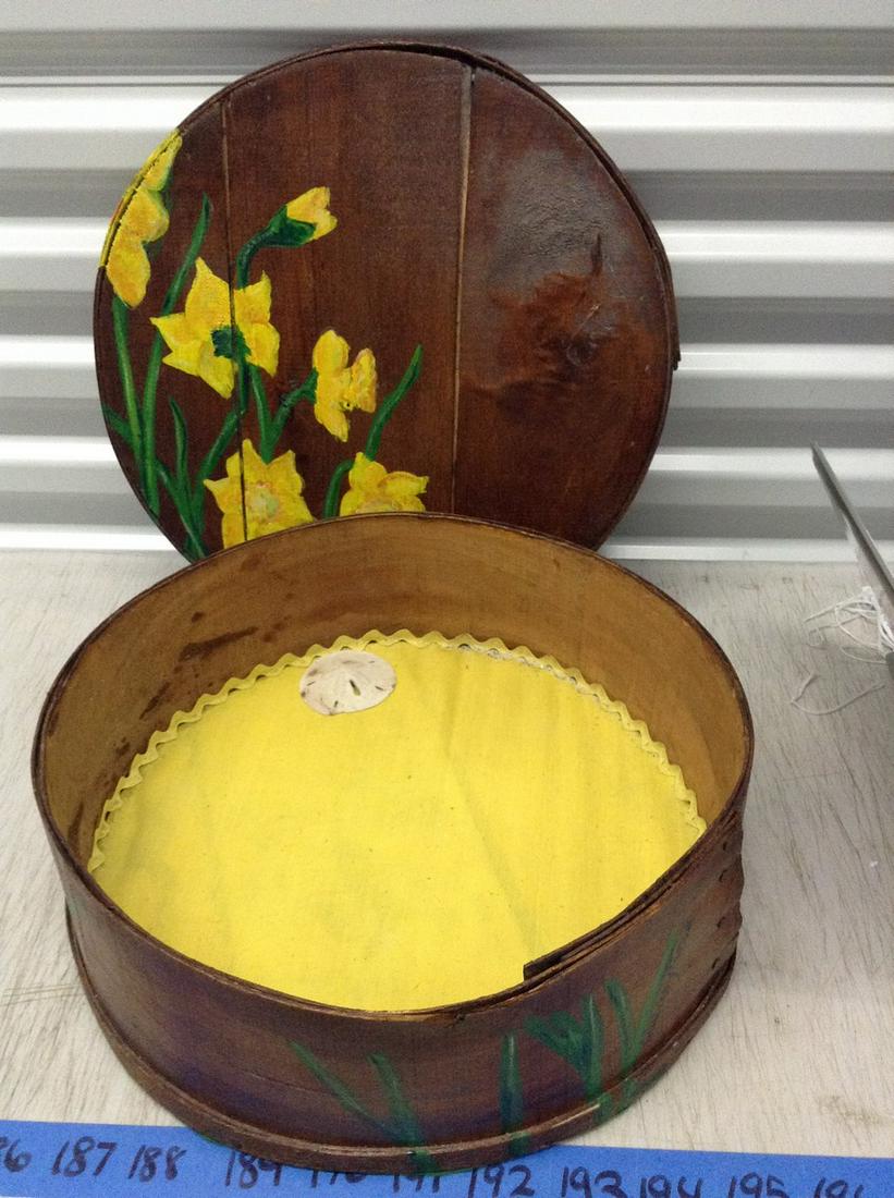 Hand-Painted Wooden Bucket (1 of 1)