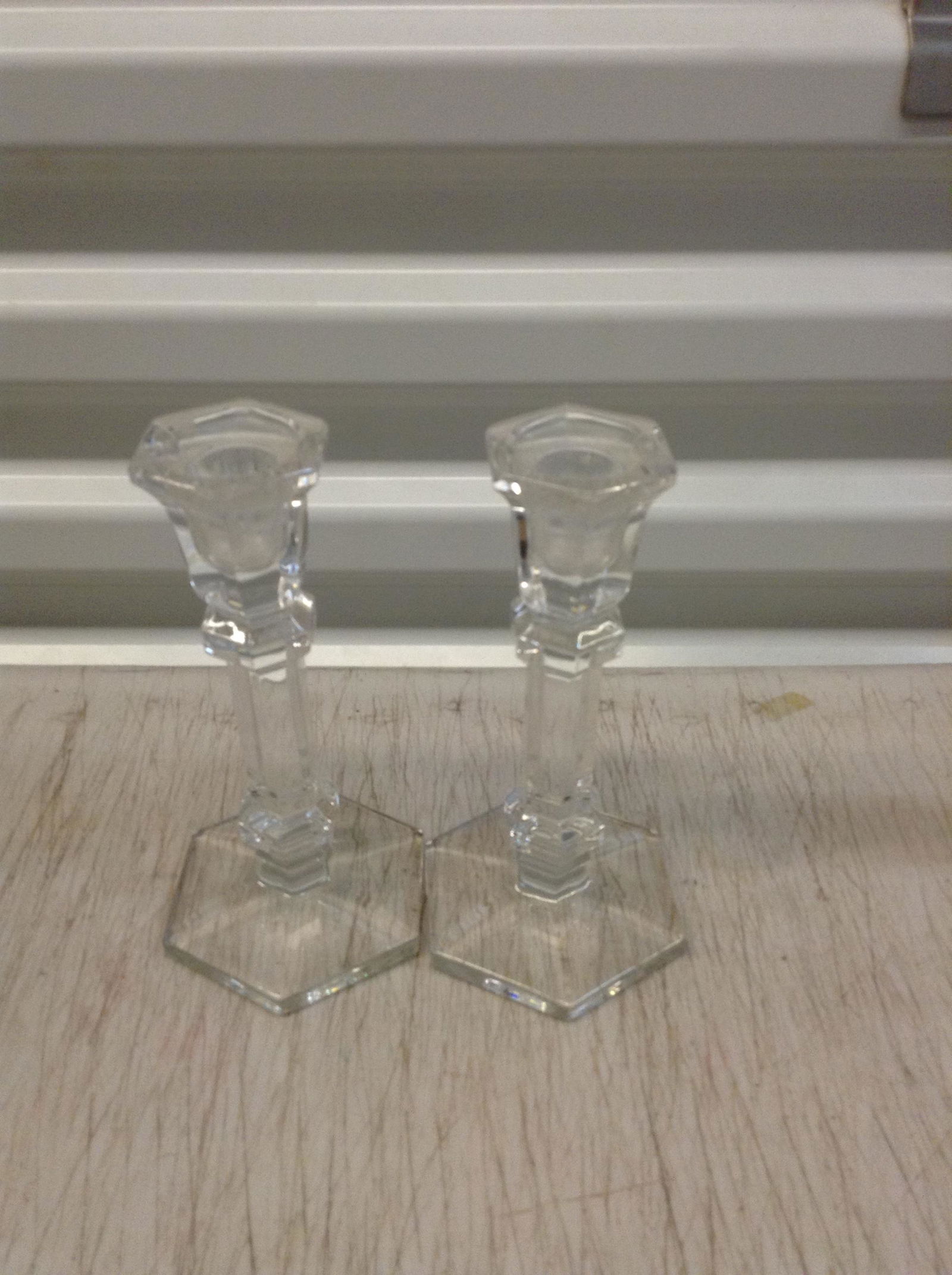 Lenox crystal candlesticks (1 of 1)