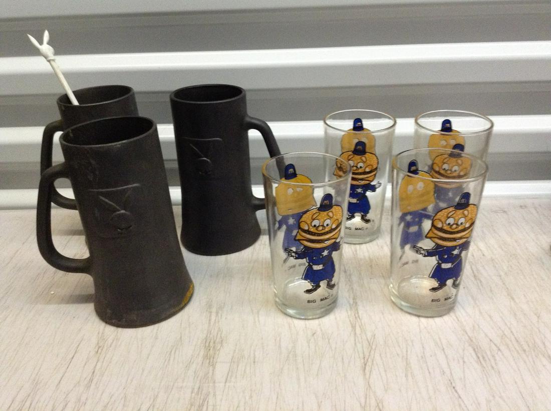 Playboy and McDonalds glasses: Playboy and McDonalds glasses