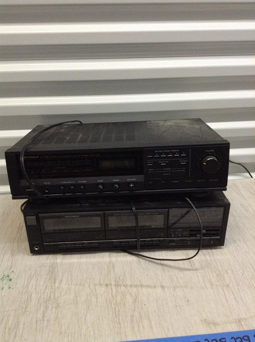 Optimus receiver and dual cassette: Optimus receiver and dual cassette
