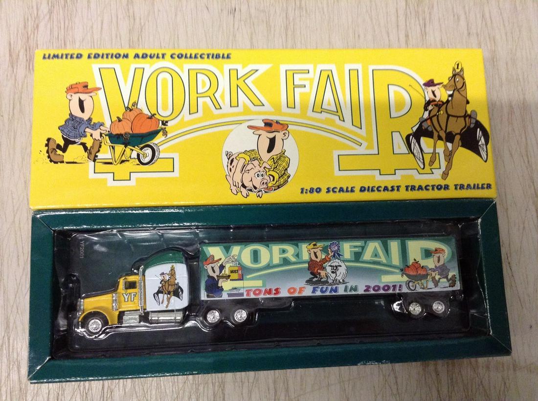 York Fair Diecast Tractor Trailer Truck: York Fair Diecast Tractor Trailer Truck