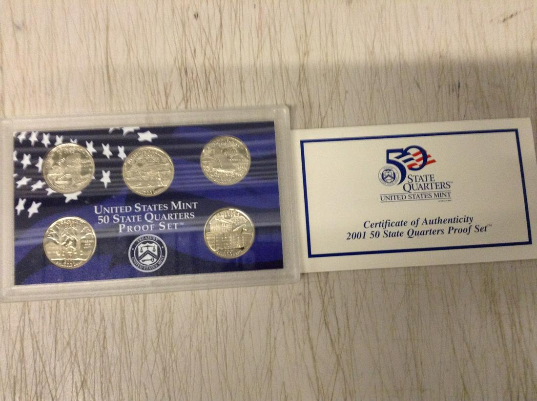 United States Mint 50 States Quarters Proof Set 2001 (1 of 1)