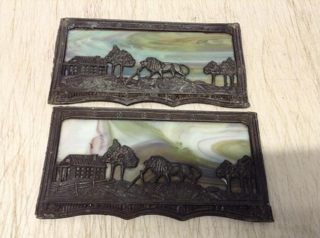 Slag Glass and Metal Artwork (1 of 1)