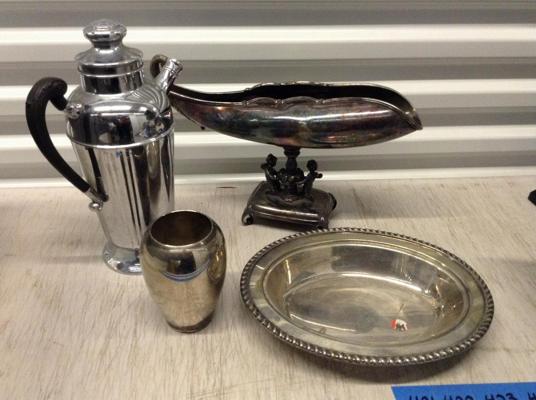 Silver Plated Kettle, Dish, and more (1 of 1)