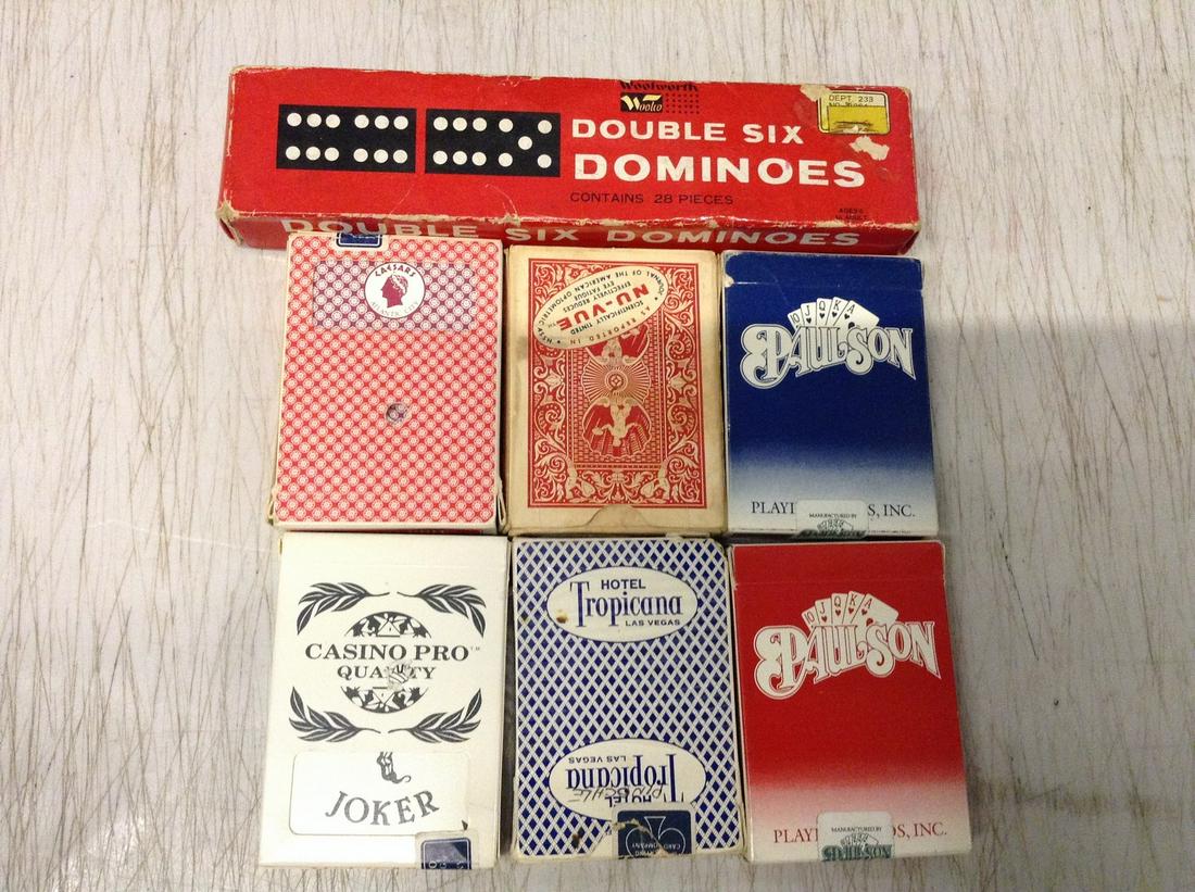 Lot of Playing Cards and Dominoes: Lot of Playing Cards and Dominoes