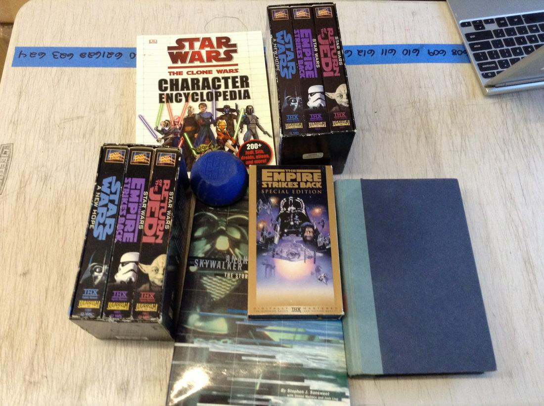 Lot of Original VHS Star Wars Tapes and more: Lot of Original VHS Star Wars Tapes and more