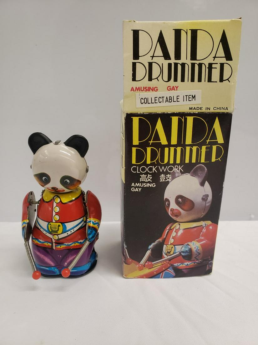Panda Drummer tin toy with original box (1 of 1)