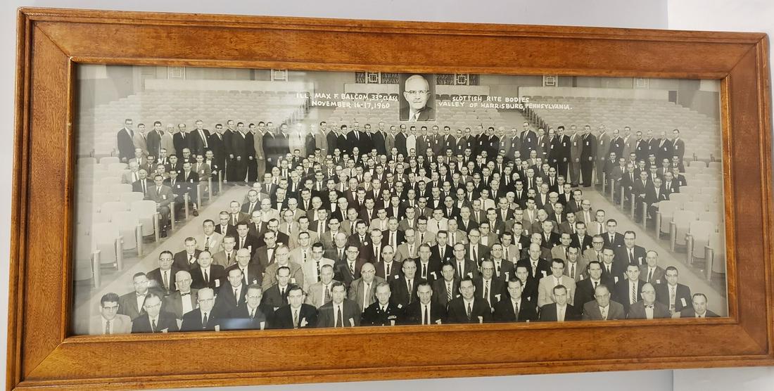 Vintage framed Scottish Rite Bodies Valley of: Vintage framed Scottish Rite Bodies Valley of Harrisburg, PA