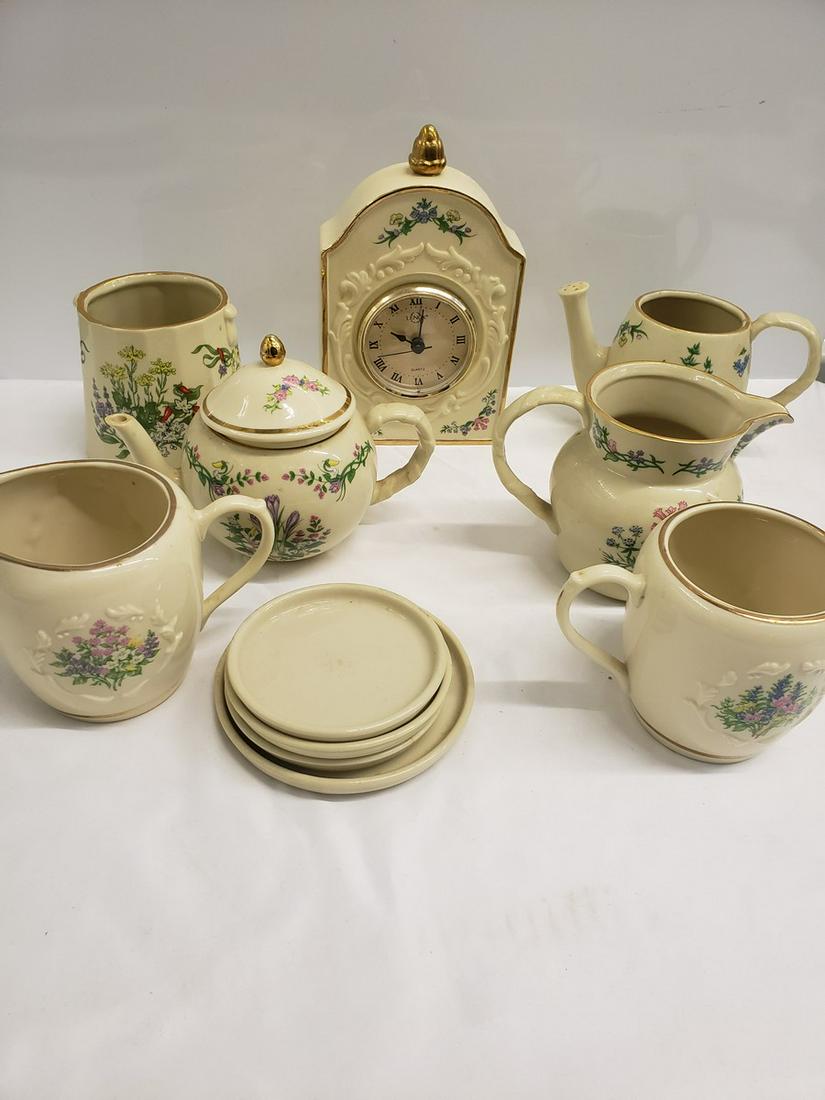 Lot of Lenox pieces and clock (1 of 1)