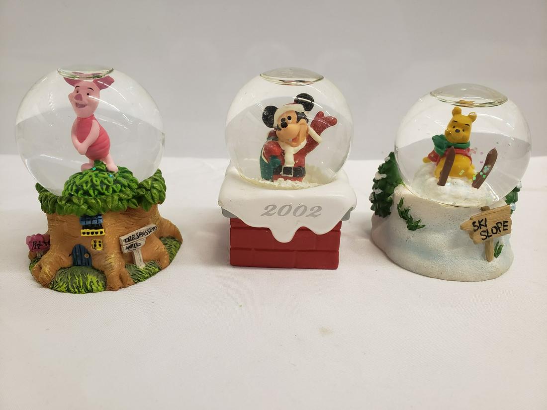 Lot of 3 mini Walt Disney snow globes (1 of 1)