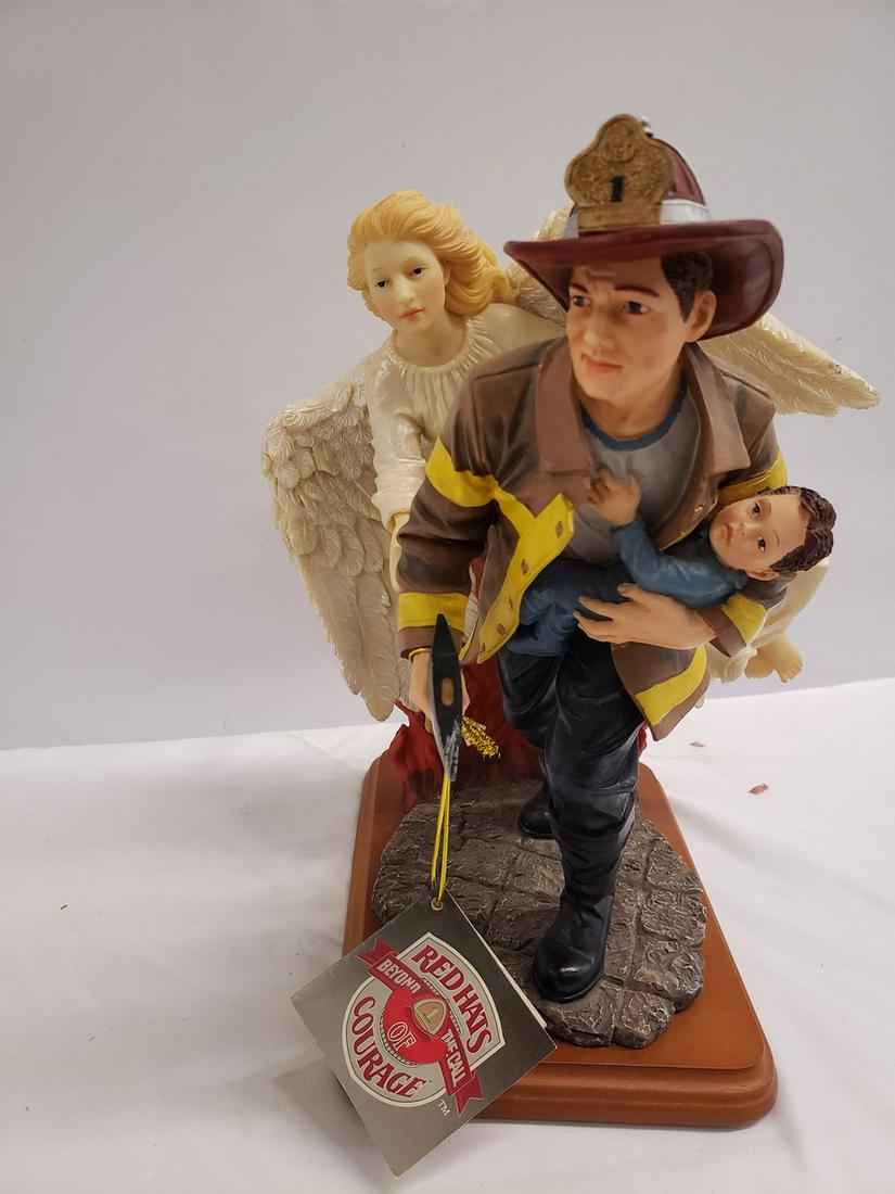 Red Hats Courage fire fighter figurine by vanmark (1 of 1)