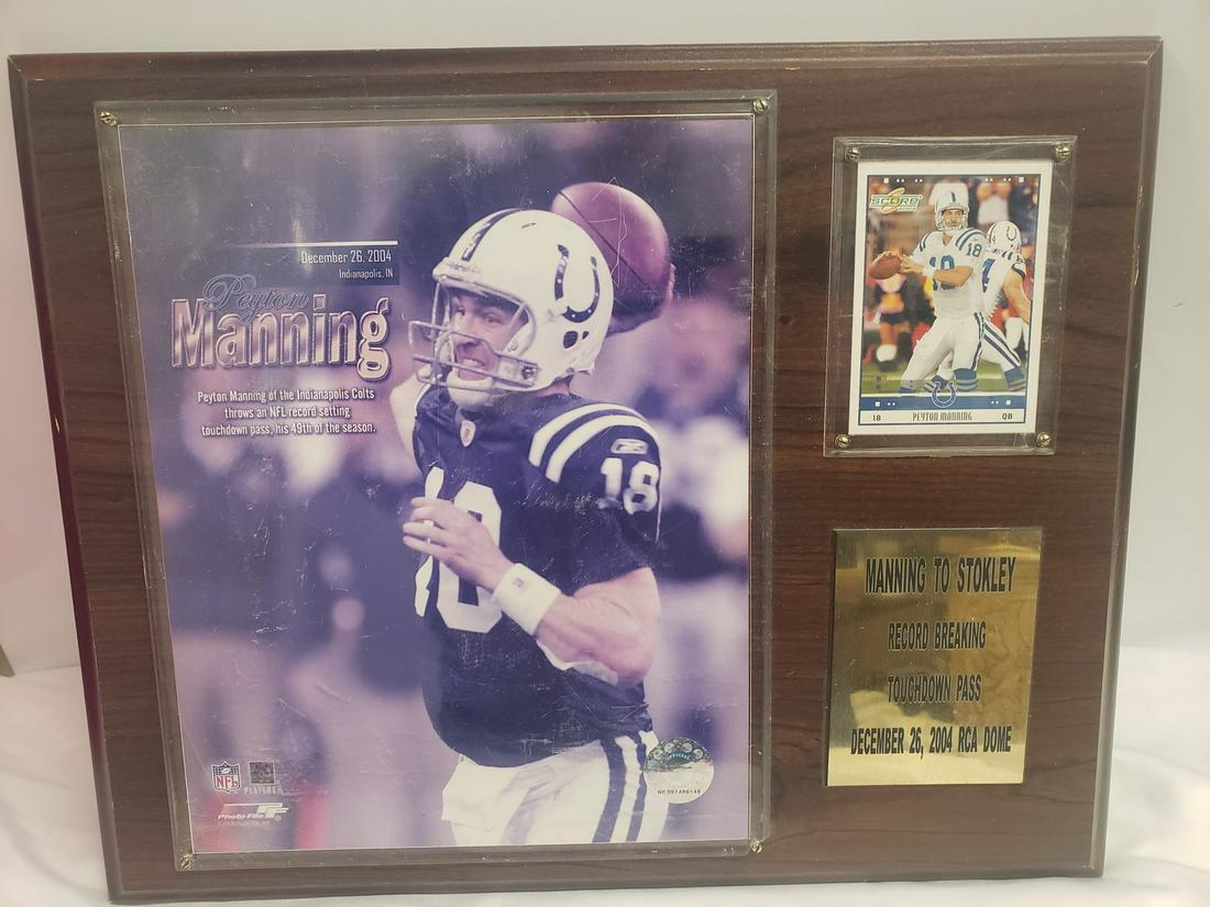 Payton Manning plaque (1 of 1)