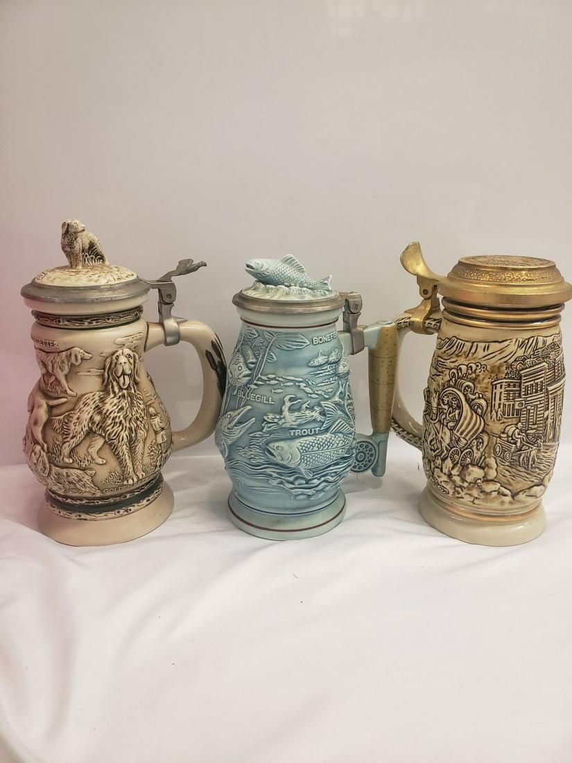 Lot of 3 Avon steins (1 of 1)