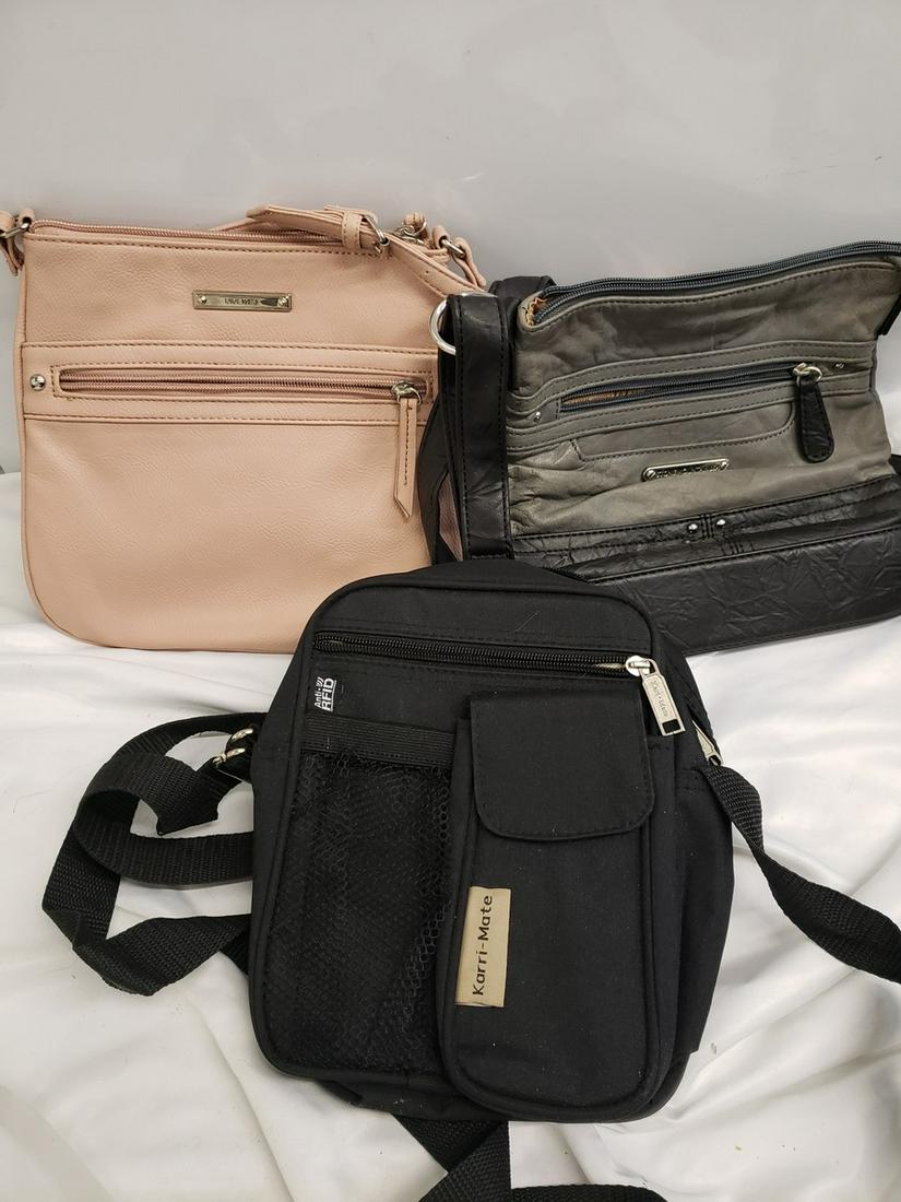 Lot of 3 purses - stone mountain, nine west, and more (1 of 1)