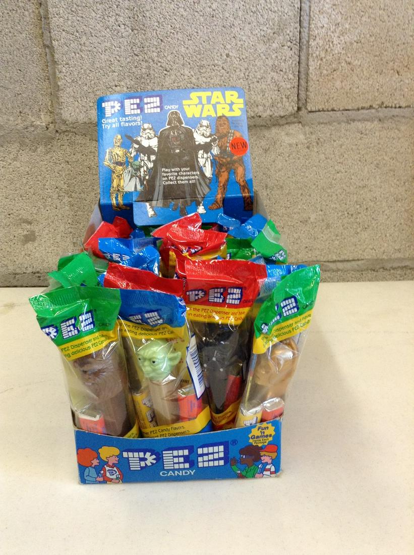 Box full of new Star Wars Pez dispensers (Scott): Box full of new Star Wars Pez dispensers (Scott)