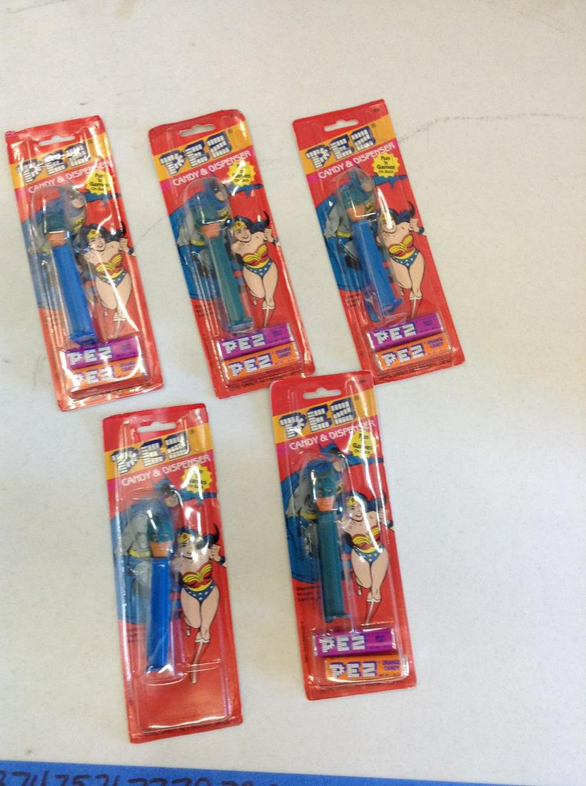 Vintage Batman Pez dispensers in the package: Vintage Batman Pez dispensers in the package