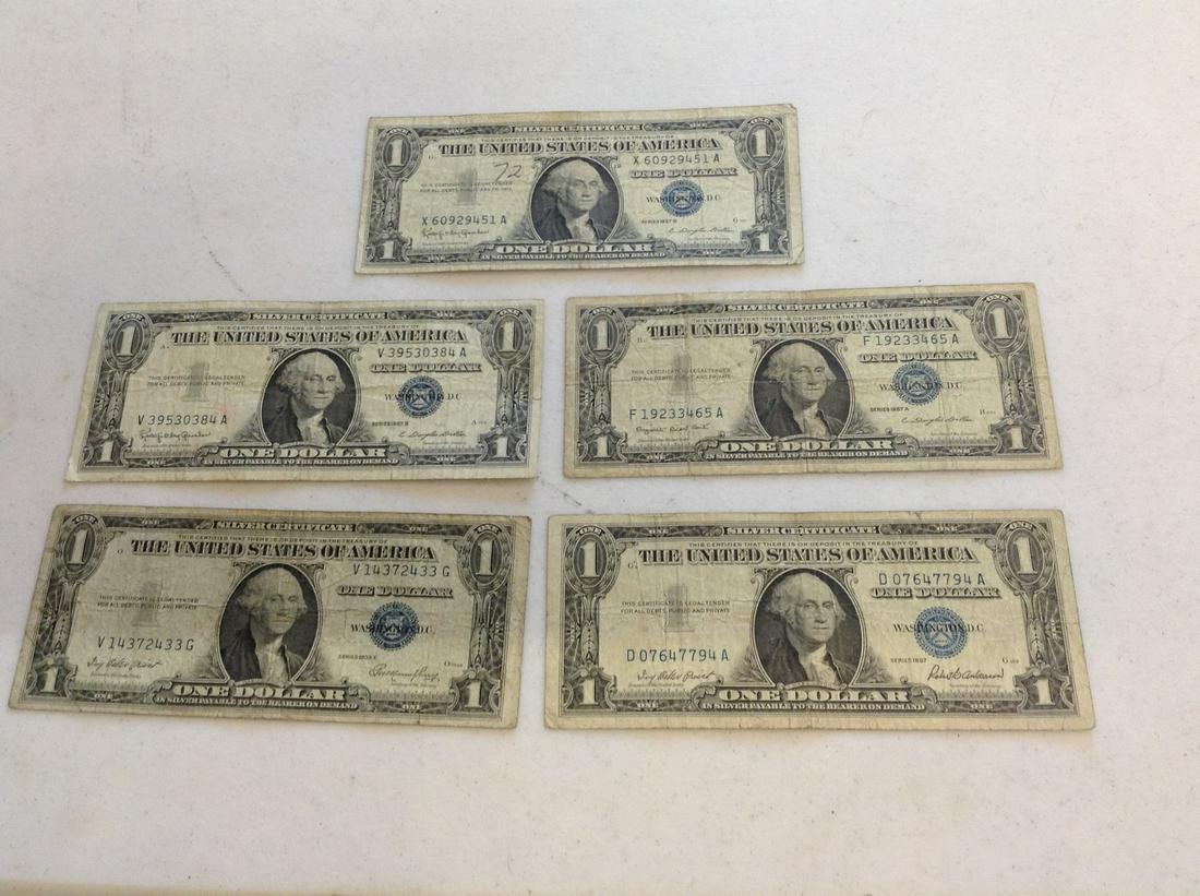Lot of silver certificates: Lot of silver certificates