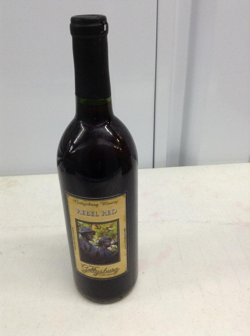 Rebel Red Historic Gettysburg Collection: Any contents in bottle is Free; You are bidding on the bottle & unbroken tax stamp