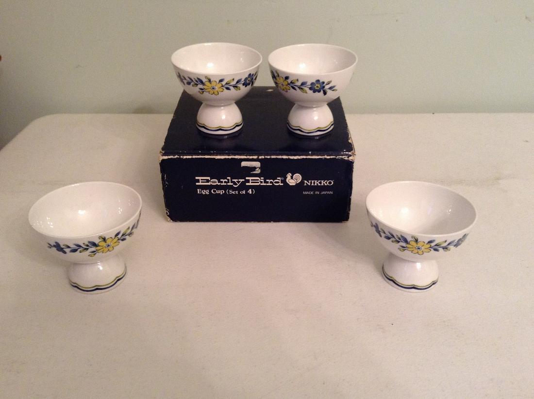 Nikko Early Bird Egg Cups in the box: Nikko Early Bird Egg Cups in the box