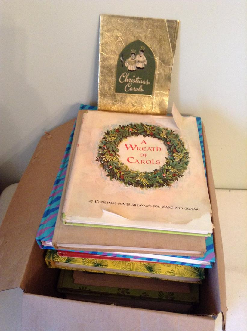 Box full of 1960s and other song and music books: Box full of 1960s and other song and music books