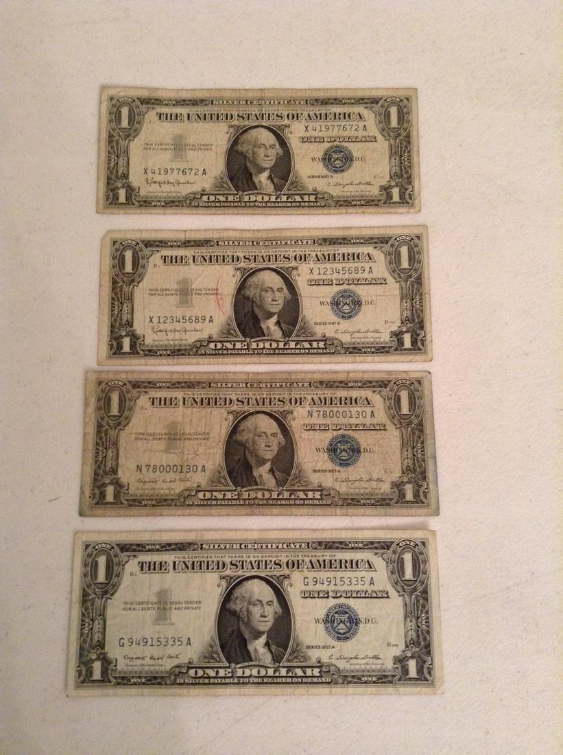 Lot of silver certificates: Lot of silver certificates