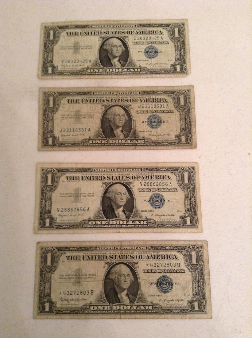 Lot of silver certificates: Lot of silver certificates