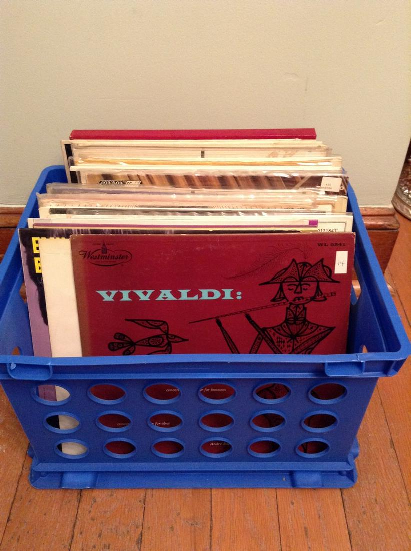 Crate full of Record albums: Crate full of Record albums
