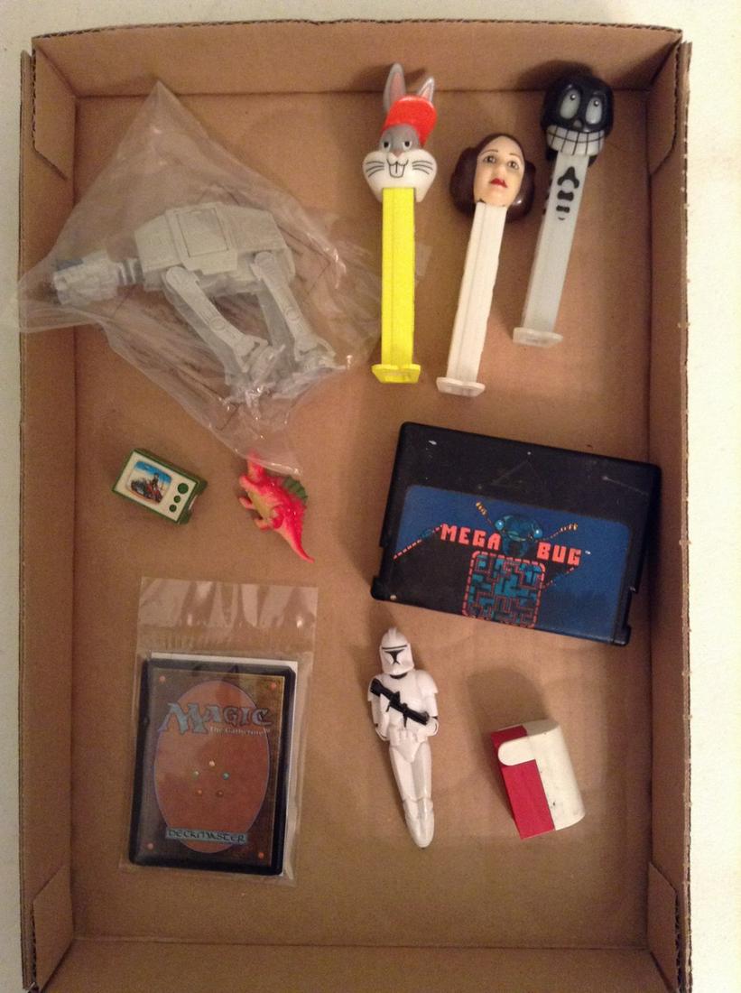 Lot of Magic the Gathering cards sealed in package,: Lot of Magic the Gathering cards sealed in package, vintage Pez, video game and more