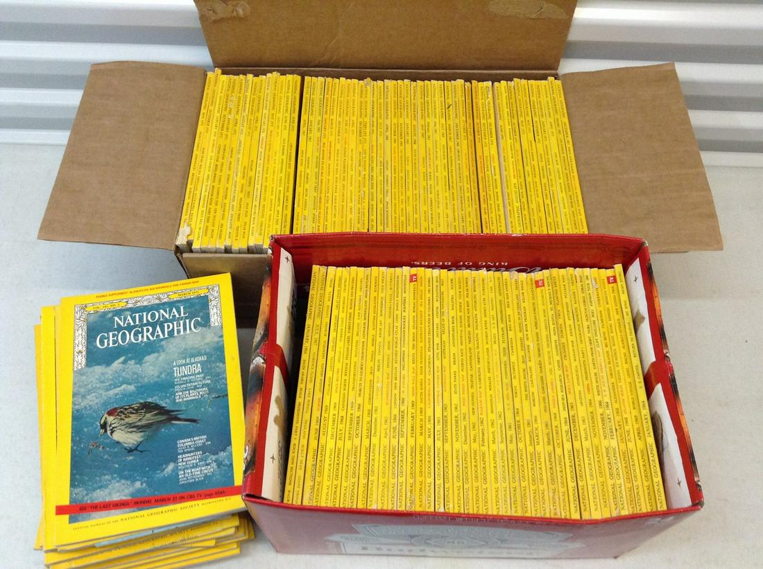 Huge lot of 1960s and 70s National Geographics: Huge lot of 1960s and 70s National Geographics
