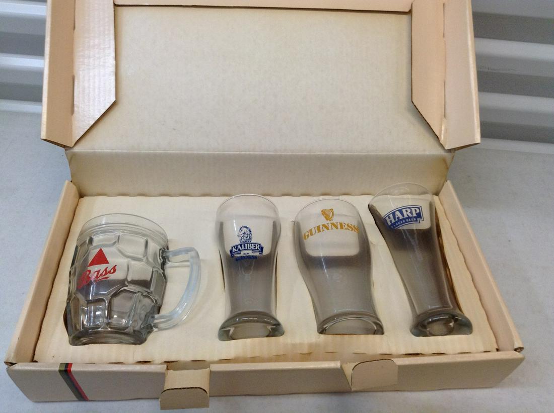 Set of Vintage Beer glasses in the box: Set of Vintage Beer glasses in the box