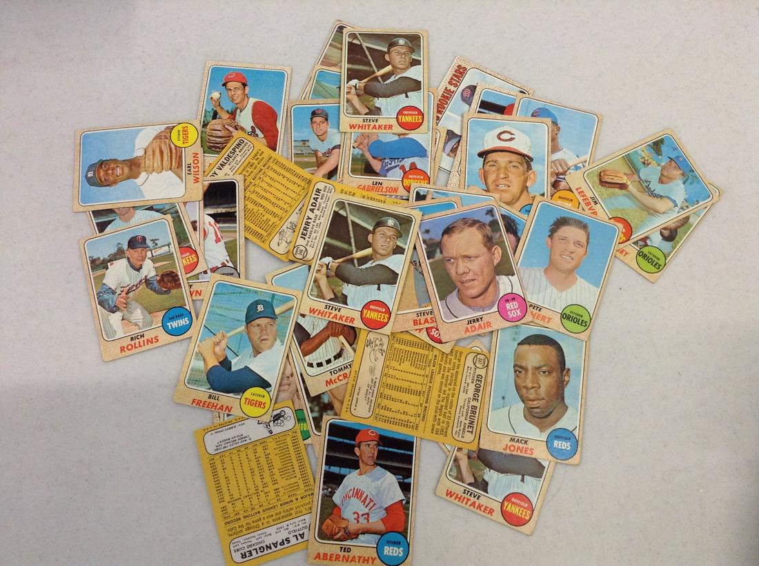 Lot of various 1968 Topps Baseball Cards (1 of 1)