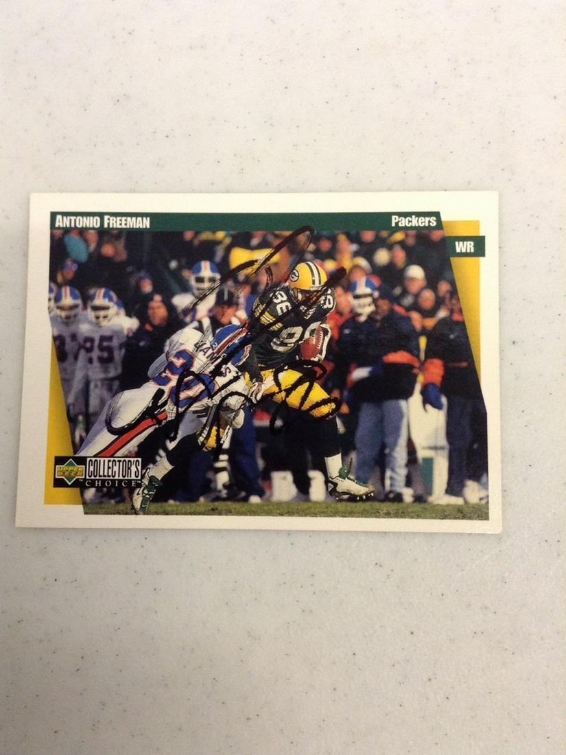 Signed  Antonio Freeman Upper Deck Football Card (1 of 1)