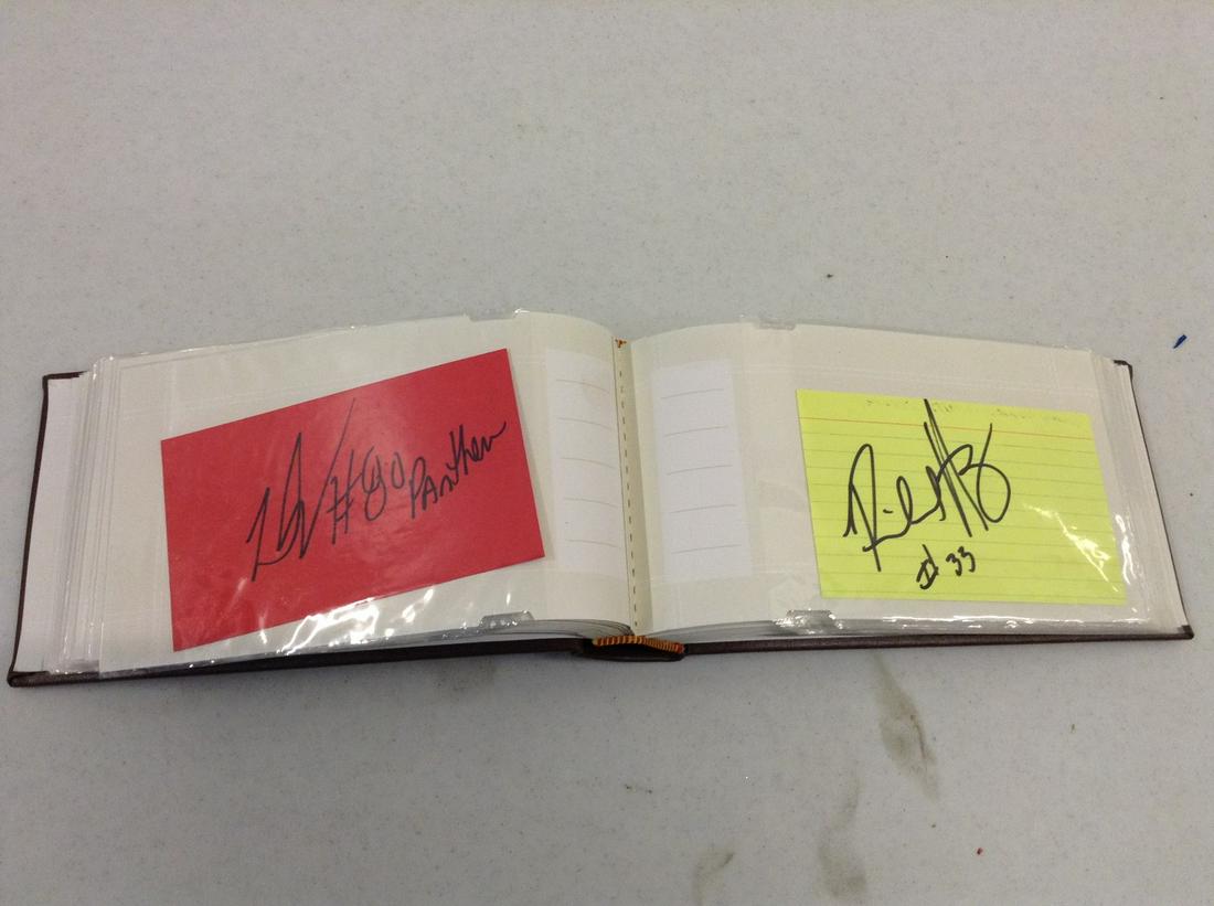 Book Full of Cowboys and Panthers Football Signatures: Book Full of Cowboys and Panthers Football Signatures