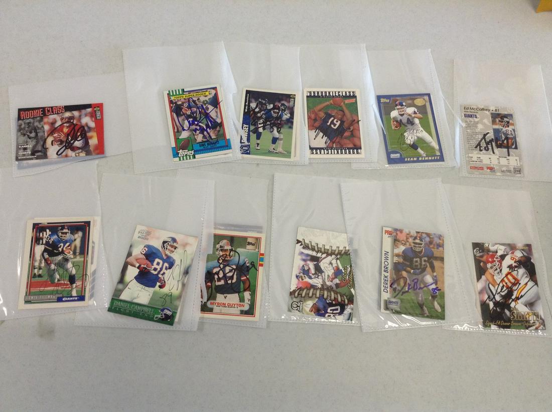 Lot of signed football cards (1 of 1)